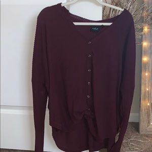 Urban Outfitters out from under buttoned thermal